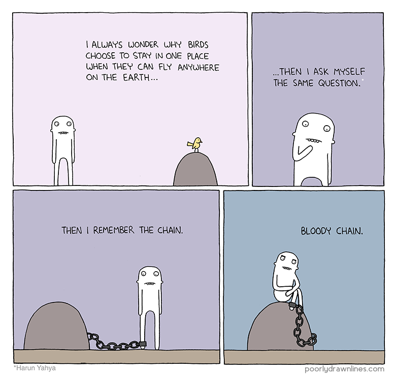 Anywhere | Poorly Drawn Lines