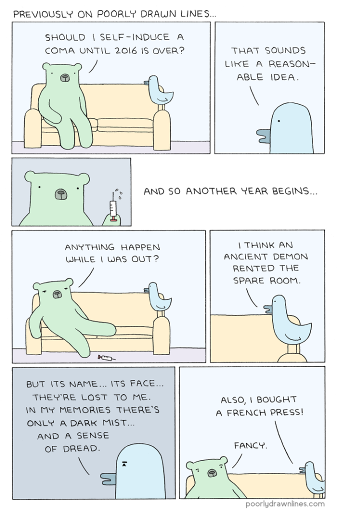 Catching Up | Poorly Drawn Lines