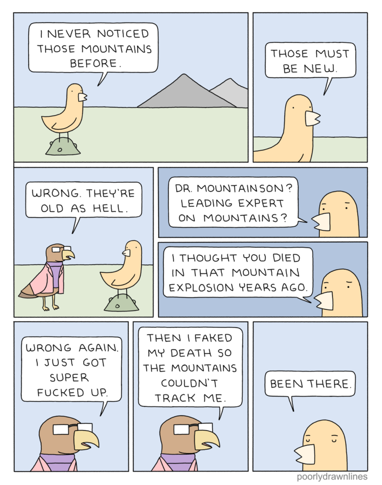 Those Mountains | Poorly Drawn Lines